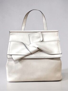 Circus by Sam Edelman Casey Bow Convertible Mini Flap Bag Backpack in Cement